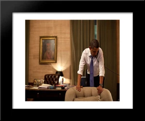 President Barack Obama talks on the phone with President Lee Myung-bak - Picture 1 of 1