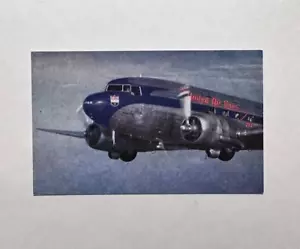 United Air Lines Mainliner Postkarte - Vintage Flugzeug, Luftfahrt Sammlerstück - Bild 1 von 2