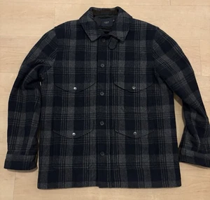 J CREW ‘Langham’ Wool Jacket - Gray/Navy - Men’s Large/L - Mackinaw Cruiser - Picture 1 of 5