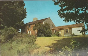 Garnison House Chelmsford MA. Luftaufnahme Chrom Postkarte - Bild 1 von 2