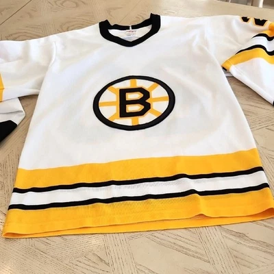 Camiseta deportiva de hockey CCM vintage de la NHL Boston Bruins #20 para hombre talla S hecha en EE. UU. Foto 1 de 4