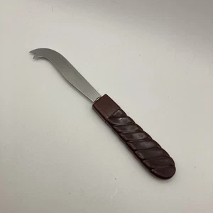 Vintage Steel Cheese Knife (7.75") Forked Pointed End Bakelite Handle 3.5” Blade - Picture 1 of 7