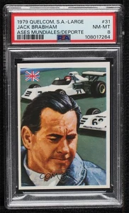 1979 Quelcom Ases Mundiales Del Deporte Small Jack Brabham #31 PSA 8 HOF - Picture 1 of 3