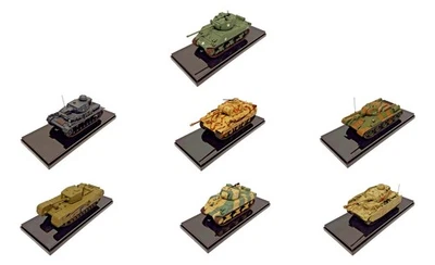 1:72 Matchbox Great Tanks of World Bundle: 7 Tanks + IMEX 2512 Display Cases - Image 1 of 4