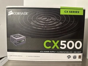 CORSAIR CX500 POWER SUPPLY MODEL 75-001667 PSU 500W 500 Watts - Photo 1/8