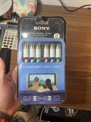 SONY - VMC-CV24 - 8' Component Video Cable - White - Image 1 of 2