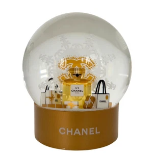 Chanel Schneekugel 2024 Gold / neuwertig - Picture 1 of 8