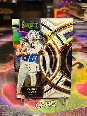 2023 Panini Select - Premier Level White CeeDee Lamb 07/35 Dallas Cowboys - Image 1 of 3