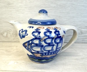 M. A. Hadley Keramik Teekanne Clipper Schiff 5,5" - Bild 1 von 18