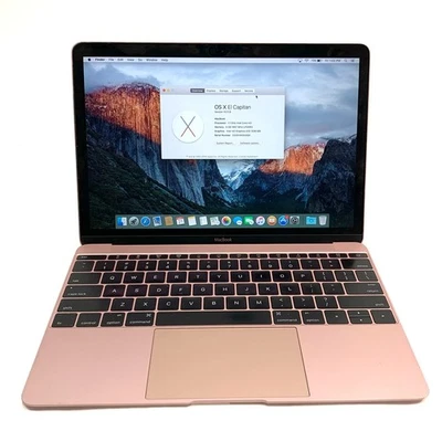 Apple Macbook 9,1 A1534 12" FHD Intel M3-6Y30 1.1GHz 8GB 256GB SSD El Capitano - Image 1 of 4