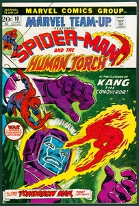 Marvel Team-Up 10 VF- 7.5 Human Torch Kang Marvel 1973 - Picture 1 of 3