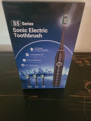 Cepillo de dientes eléctrico sónico S5 NEGRO NUEVO SELLADO DE FÁBRICA Foto 1 de 2