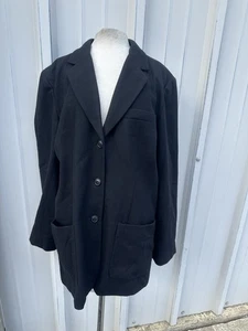 Eddie Bauer Wool Angora 3 Button Riding Equestrian Blazer Jacket Womens Large80s - Picture 1 of 3