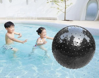 PENEPICO Large Sensory Massage Ball for Kids, 33.5" 85CM Bouncy 1 SET BLACK BALL