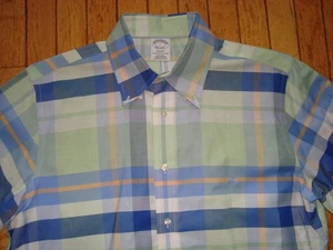 BROOKS BROTHERS MEN'S 100% COTTON LONGSLEEVES REGENT FIT SHIRT LARGE HARDLY WORN - Picture 1 of 13