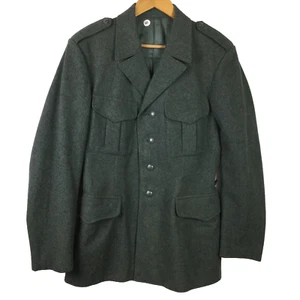 Swiss Army Coat Mens S Uniform Coat 100N Gray Wool Lined Military Issue *READ* - Picture 1 of 20