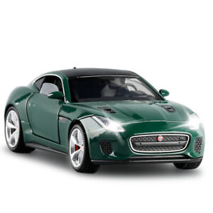1/32 Scale Jaguar F-Type Diecast Model Toy Car Collectible Sound Light Kids Gift
