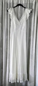 Vintage Artsheen by Lady Duff Nachthemd weiß durchgehend um 1950 - Bild 1 von 4