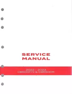 2022-2023 OEM Honda CB500FA/XA CBR500RA Factory Service Repair Manual 61MKP50 - Picture 1 of 1