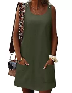 Women Tank Dress Summer Sleeveless Sun Dress for Women 2025 Womens A Line Dre... - Picture 1 of 5