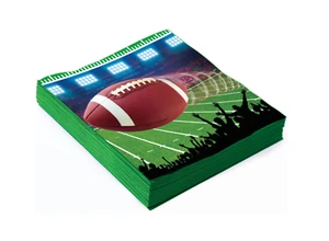 Football Sports Super Bowl Watch College Theme Party Paper Beverage Napkins 16ct - Picture 1 of 3