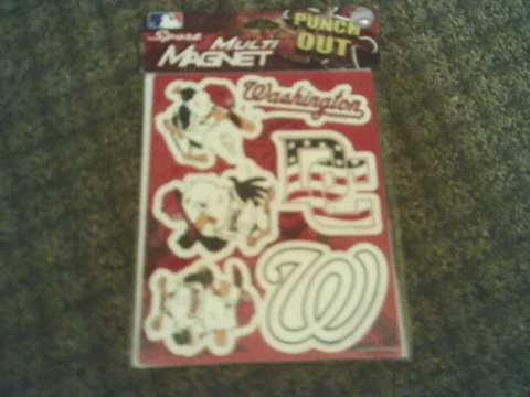 WASHINGTON NATIONALS Multi PunchOut MAGNETS, new Cover