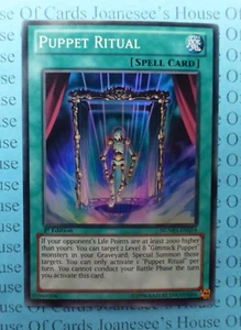 NUMH-EN054 Puppet Ritual Super Rare Yu-Gi-Oh Card 1st Edition New - Picture 1 of 3