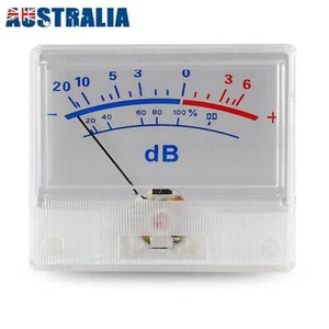 White Panel High-Precision Audio Power Amplifier VU Meter DB Level Header - Picture 1 of 6
