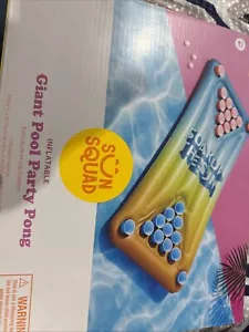 Sun Squad Pool schwimmender Bier Pong Tisch aufblasbar Partykahn College Geschenk Stud - Bild 1 von 1
