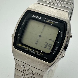 VTG CASIO Digital LCD Analog Watch 103 AA-91W Men 50m Alarm Chrono New Battery - Picture 1 of 6