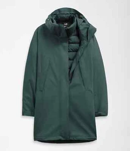 -$450 NUEVO ABRIGO CON CAPUCHA THE NORTH FACE Down Arctic Triclimate®. Talla M - Imagen 1 de 17