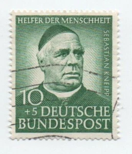 GERMANIA FEDERALE 1953 Sebastian Kneipp (1821-1897)), 10+5 OBLITERATO - Bild 1 von 1