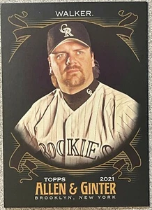 2021 Topps Allen & Ginter X Larry Walker #9 Free Shipping Always! - Picture 1 of 2