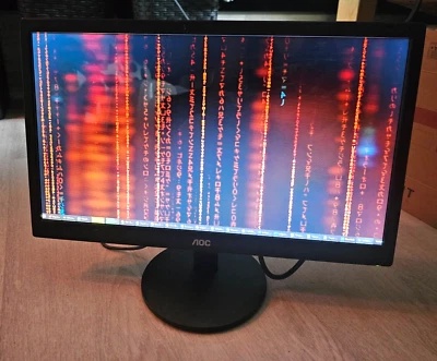 AOC LCD Monitor E2070SWN 19.5 1600x900 60Hz Energy Efficient CCTV GLOSS FINISH - Image 1 of 4