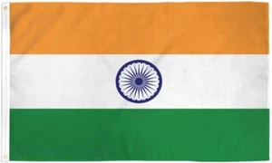 Bandiera "INDIA" 2x3 piedi poliestere bandiera insegna Asia Internazionale Nazioni Unite - Foto 1 di 8