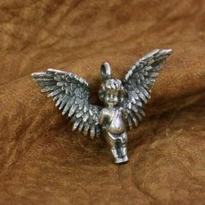 925 Sterling Silber Charms Amor Anhänger kleiner Engel kleiner Schmuck TA262D - Bild 1 von 10