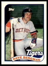 1989 TOPPS TIFFANY DAVE BERGMAN DETROIT TIGERS #631