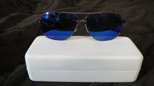 POLAROID-POLARIZED AVIATOR MIRRORED BLUE SUNGLASSES-PLD 2059/S KJ 15X-NEW-MINT - Picture 1 of 10
