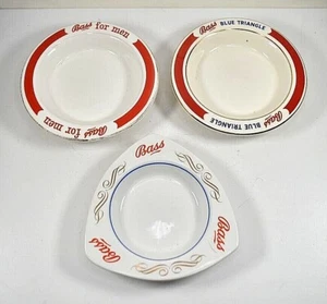 Vintage Bass Advertising Ashtrays x3 - Picture 1 of 3