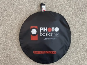 Westcott Collapsible 5-in-1 Reflector with Gold Surface - 100cm - Picture 1 of 3