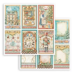Stamperia THE NUTCRACKER - 6 X CARDS - 12" X 12" - CUT UP TO SAVE POSTAGE - Picture 1 of 3