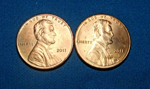2011 P & D Lincoln Shield Cent, Free Shipping to US Cover