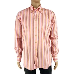 Camisa De Manga Larga Para Hombre GANT De Rayas Color Rosa 100% Algodón Talla M - Imagen 1 de 11