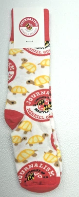 JOURNALISM Merrill College University of Maryland White Red Socks - Image 1 of 4