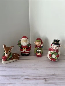 Mr Christmas Light Up Ceramic Follow the Magic Ornaments Elf Reindeer Santa Snow - Picture 1 of 18