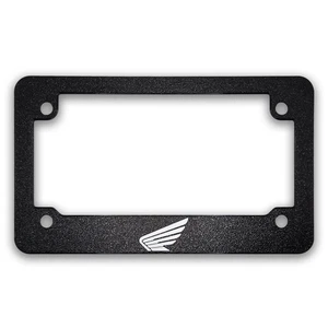 For Honda MOTORCYCLES Textured Wing Motorcycle License Plate Frame(ALL MODELS) - Picture 1 of 2