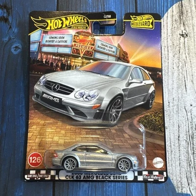 Hot Wheels Boulevard No. 126 2008 Mercedes Benz CLK 63 AMG Black Series  - Image 1 of 2