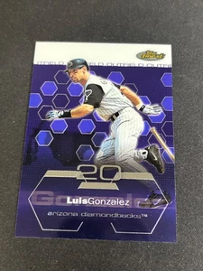 2003 Topps Finest - Luis Gonzalez #62 Diamondbacks - Picture 1 of 2