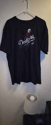 Mens MLB Dodgers T-shirt Size XL 24 Republic Blk Red & White NEW FANATICS CHAMPS - Image 1 of 4