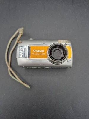 Cámara digital Canon PowerShot A470 plata naranja 7,1 megapíxeles *SOLO PIEZAS* Foto 1 de 4